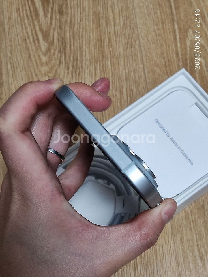 아이폰15블루 128GB 풀박스 배터리효율 100%--6