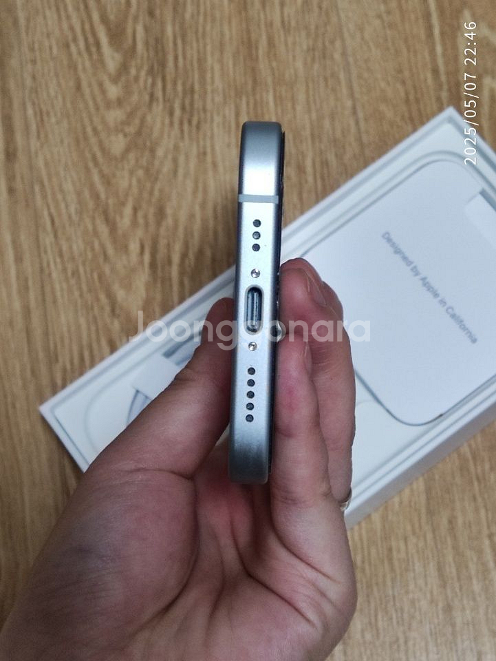 아이폰15블루 128GB 풀박스 배터리효율 100%--4