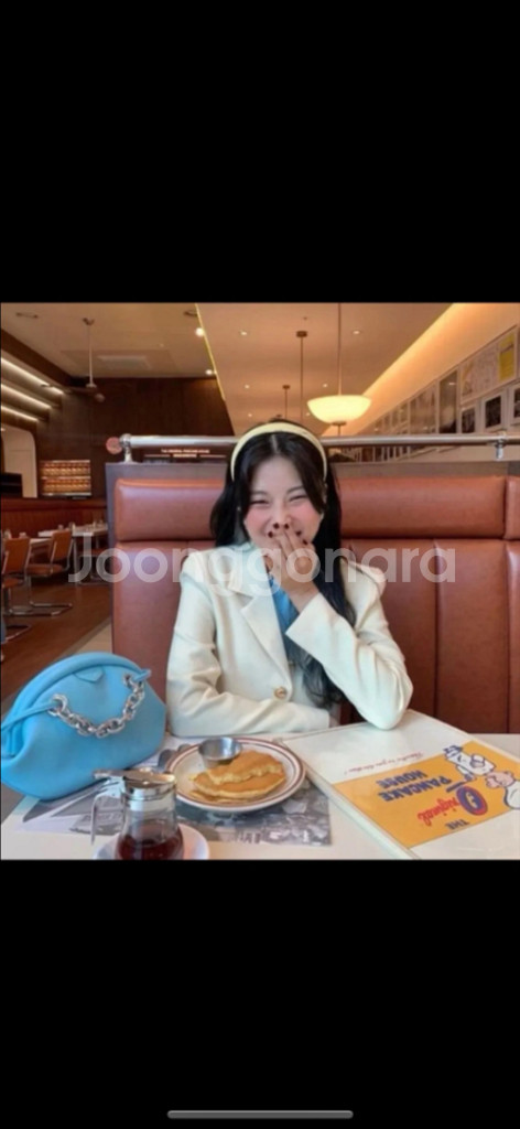 질스튜어트 럭키쉘 은장 소가죽 체인 숄더백--3