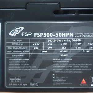 fsp 500w 파워서플라이
