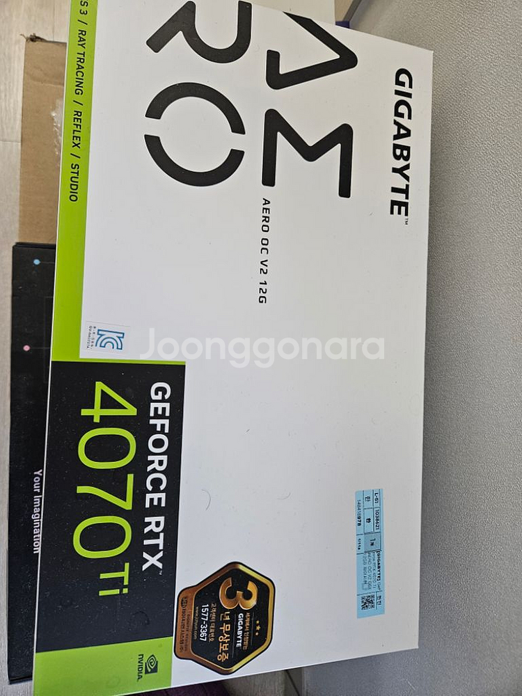 RTX 4070 Ti AERO 새상품 팔아요--0