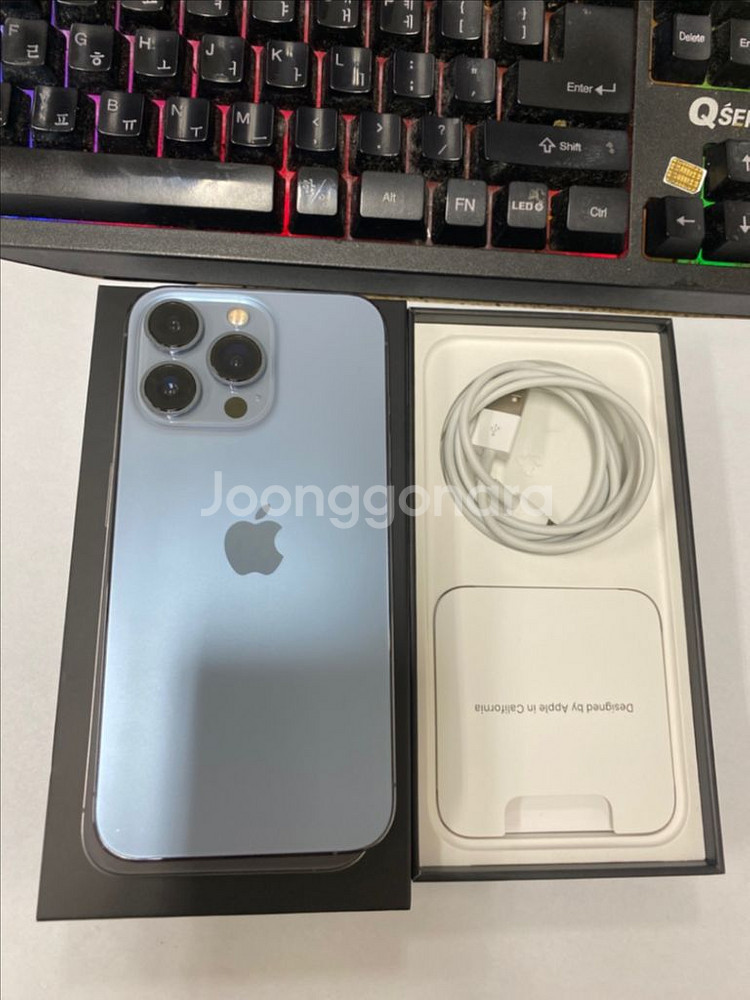 아이폰13프로 블루 SS급 256GB 무잔상--0