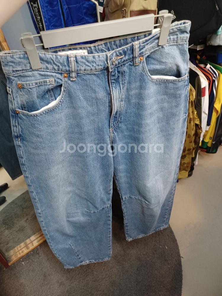 자라 파라슈트 와이드 데님팬츠 eur 40 대략 31--5