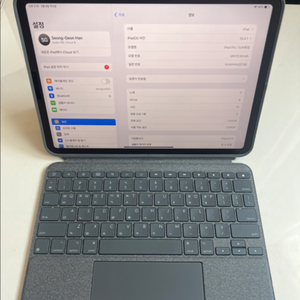 아이패드 프로 11 M2 256GB 셀룰러 키보드케이스