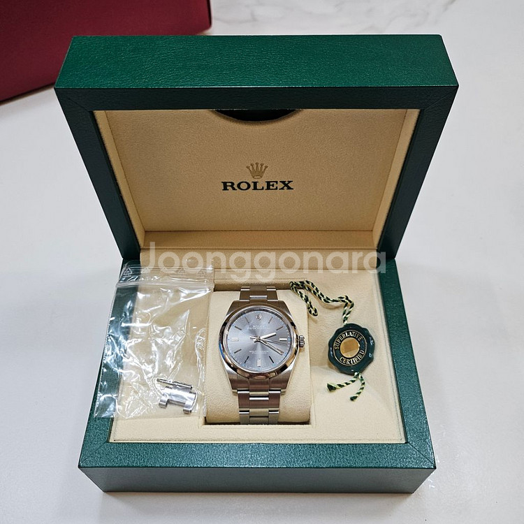 [ROLEX] 롤렉스 오이스터 퍼페츄얼 다크로듐 시계--1