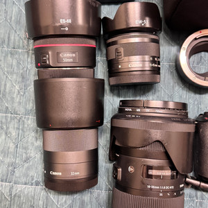 캐논m50번들세트,18-35mm,32MM,50MM팝니다