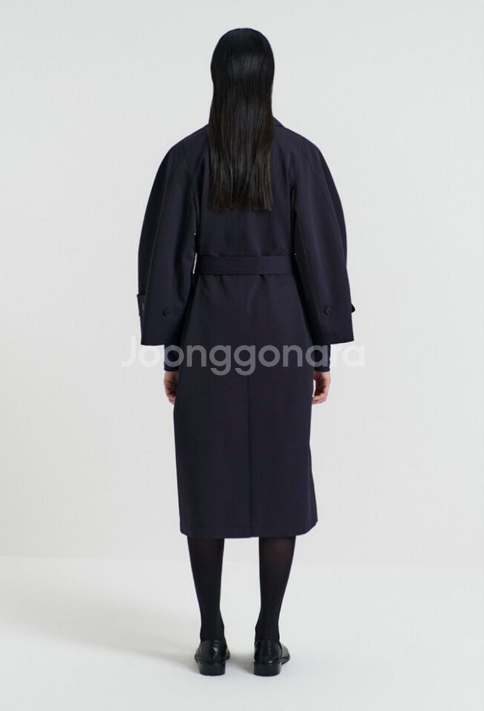 이아 FONTE TRENCH COAT(NAVY)S사이즈--1