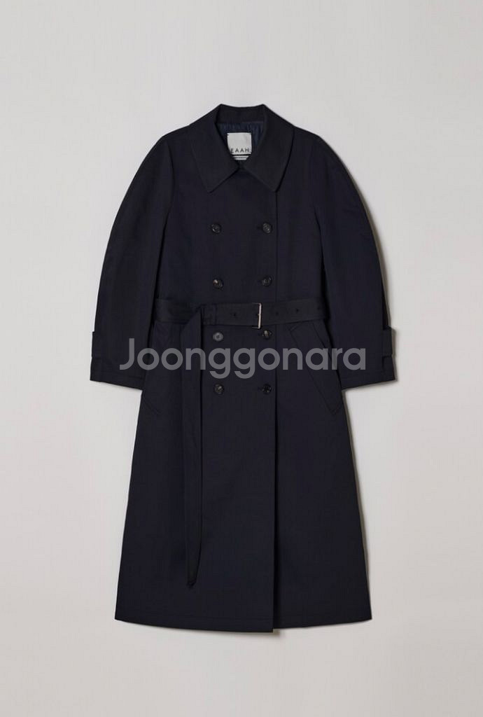 이아 FONTE TRENCH COAT(NAVY)S사이즈--3