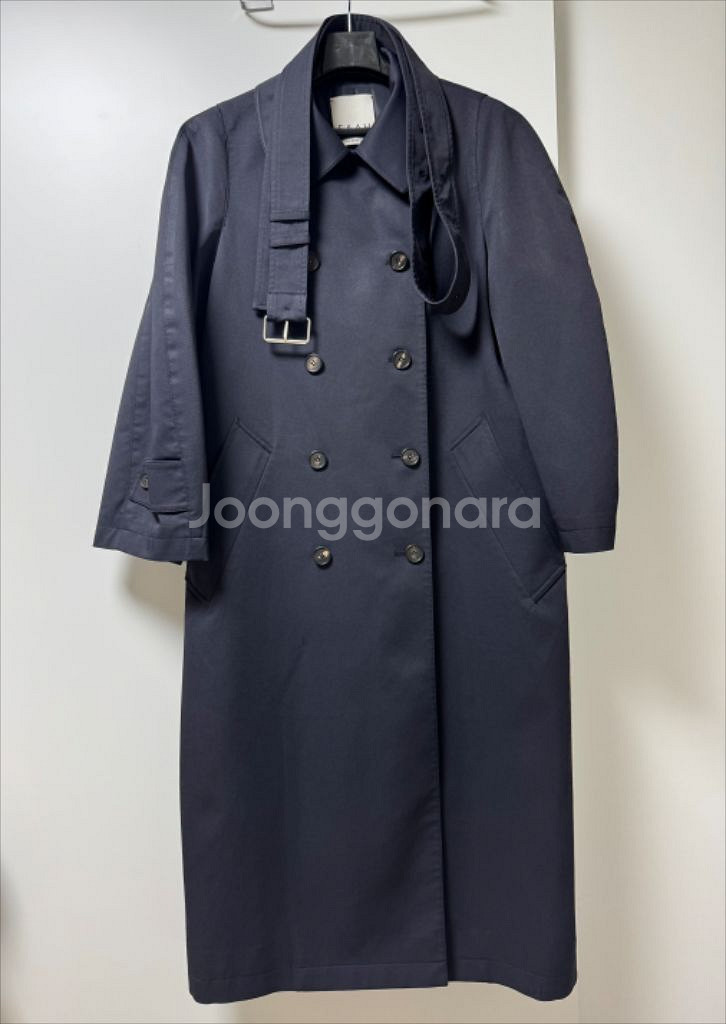 이아 FONTE TRENCH COAT(NAVY)S사이즈--7