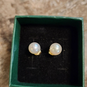 14k 천연담수 진주 귀걸이