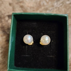 14k 천연담수 진주 귀걸이