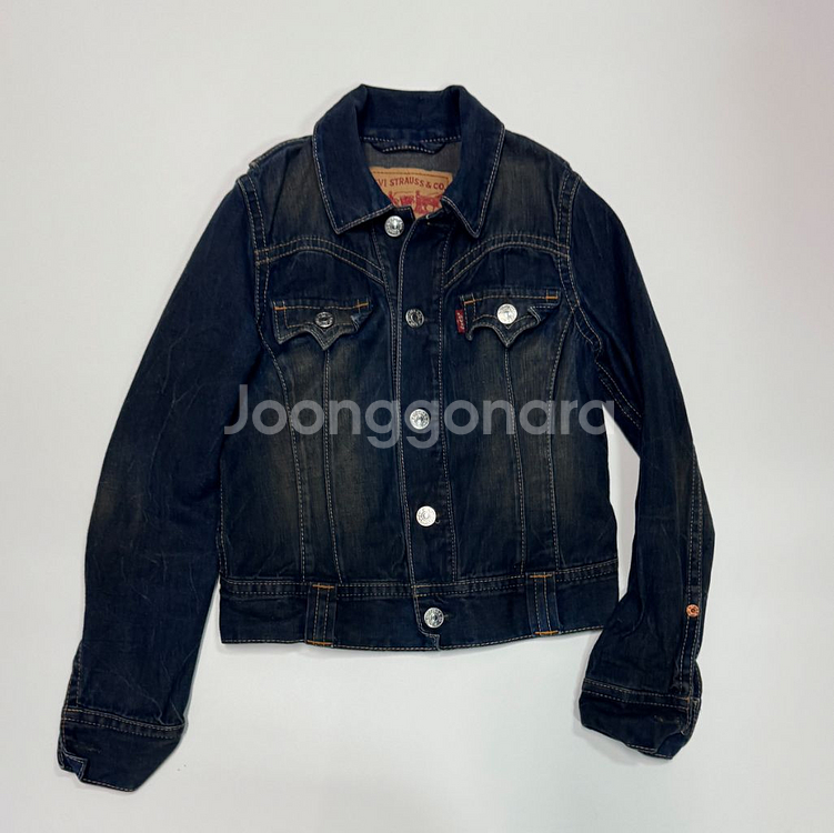 여성 리바이스 78318 트러커 데님 자켓--0