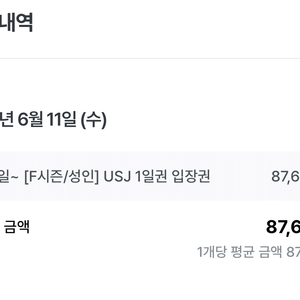 6월11오사카 유니버셜스튜디오 입장권+익스프레스4