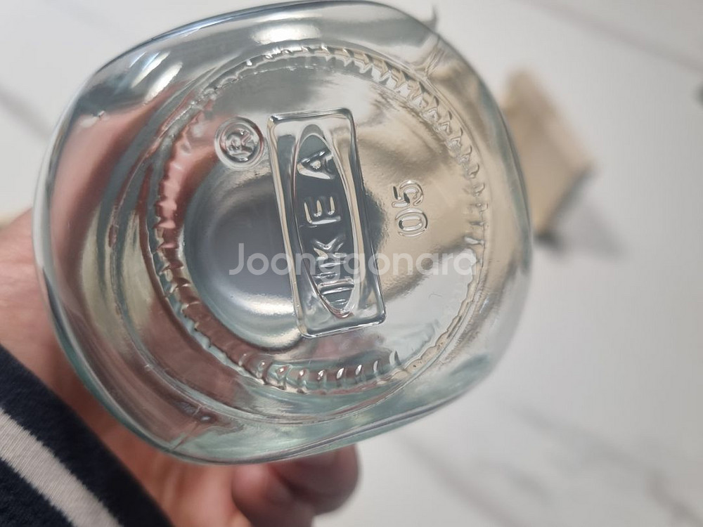 이케아 유리병 양념통3개(라이탄)선반(베크뱀)--2