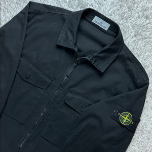 [XL] 정품 스톤아일랜드 25SS 오버셔츠 자켓 블랙