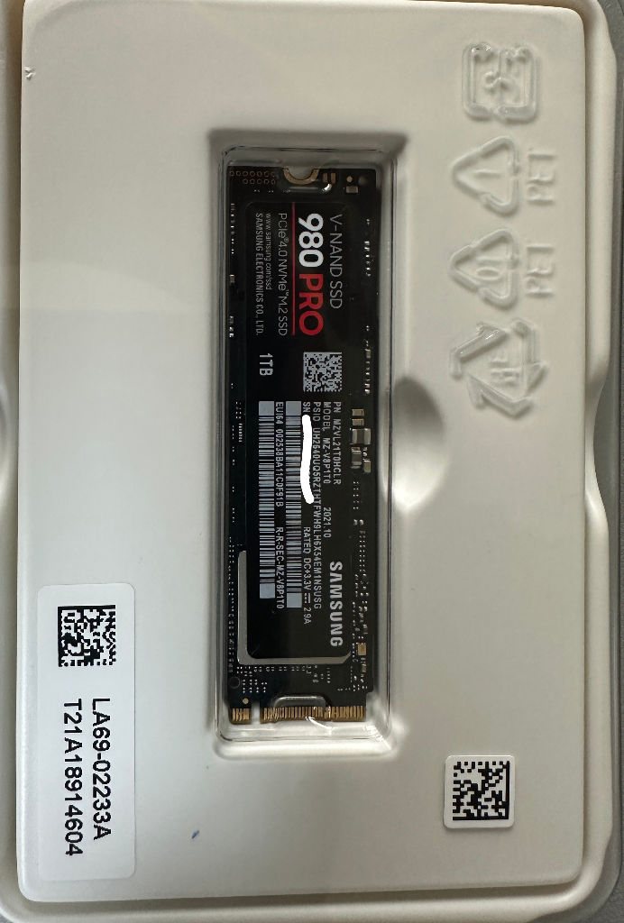 삼성 980 PRO M.2 SSD (1TB)