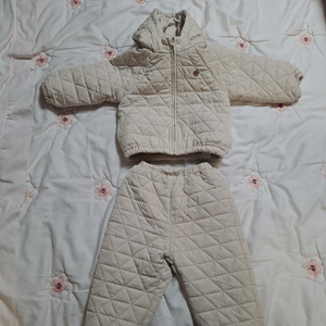 아가방 퀼팅 후드 상하세트
