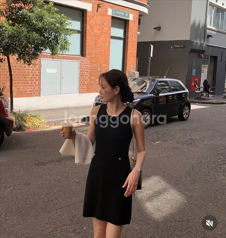 시에 sie 리스 버튼 니트 드레스 S(새상품)--1