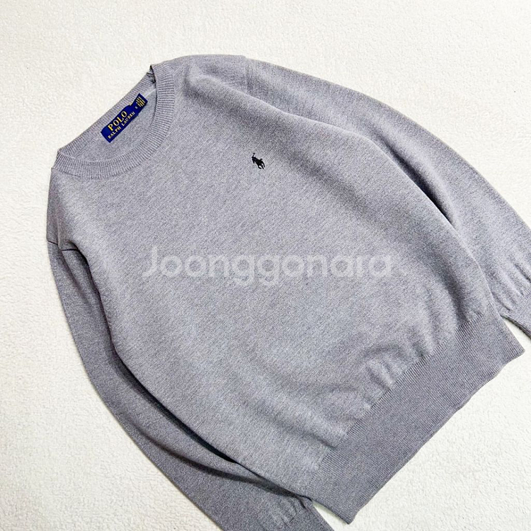 POLO 라운드넥 긴팔 니트--4
