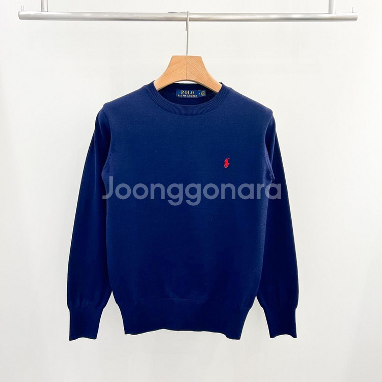 POLO 라운드넥 긴팔 니트--3