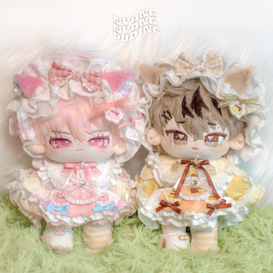 우블 냥냥푸딩 20cm 인형옷 핑크 옐로우