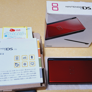 신품급(황) 닌텐도 dslite 크림슨블랙 레트로랜드
