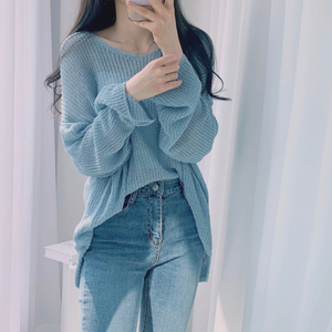 에이블리 소라 루즈핏 그물니트
