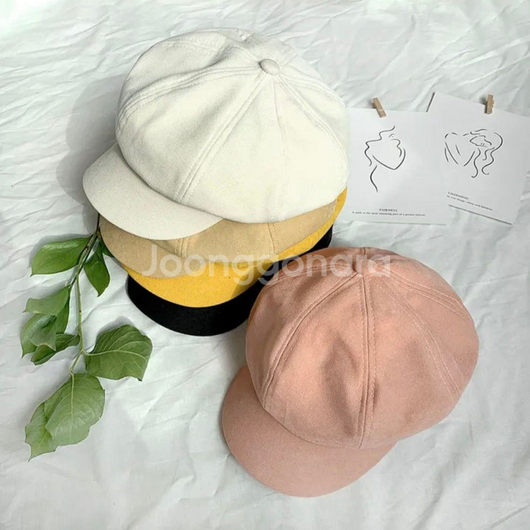 에이블리 아이보리 베레모 빵모자--3