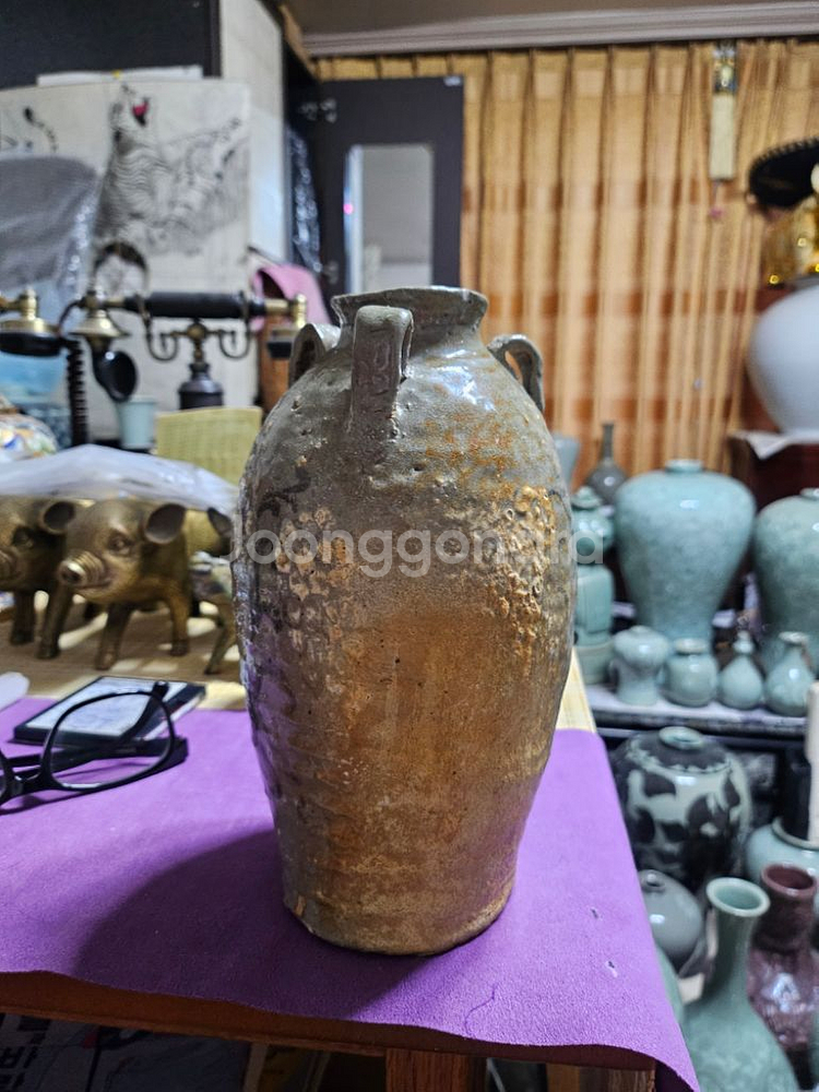 고도자기출토(청자삼귀면22cm)--2