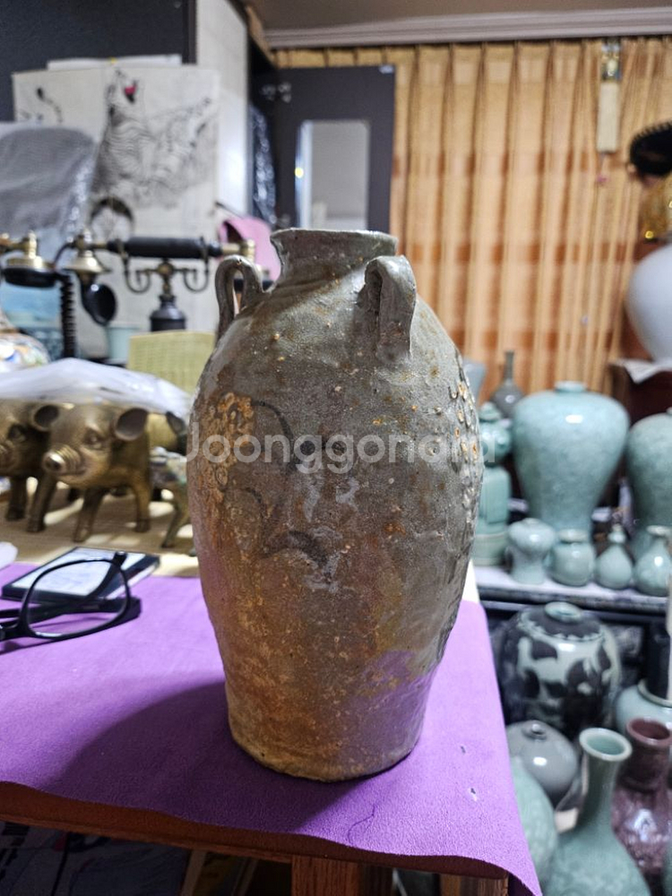 고도자기출토(청자삼귀면22cm)--1