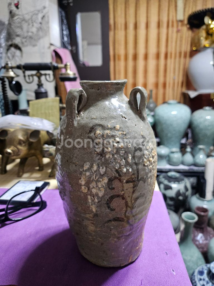 고도자기출토(청자삼귀면22cm)--4