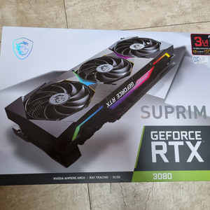 msi 3080 슈프림 LHR(탈거후 사진,내용변경)
