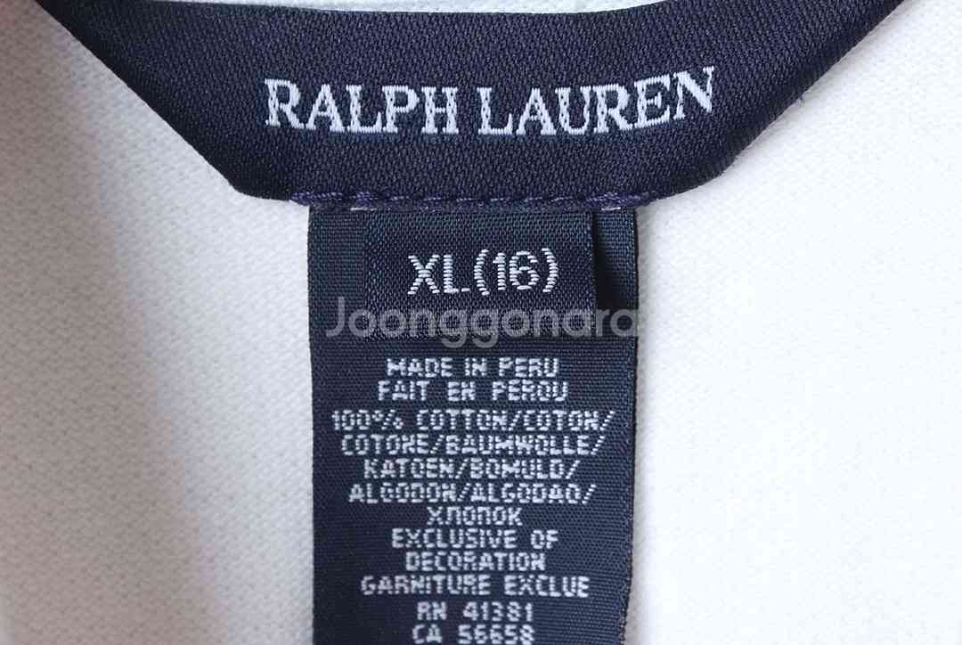 W(XL) 폴로 랄프로렌 반팔 카라 티셔츠 주니어--5