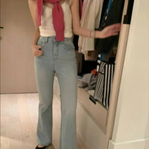 포스터 플러팅 키코 데님 연청 부츠컷 m