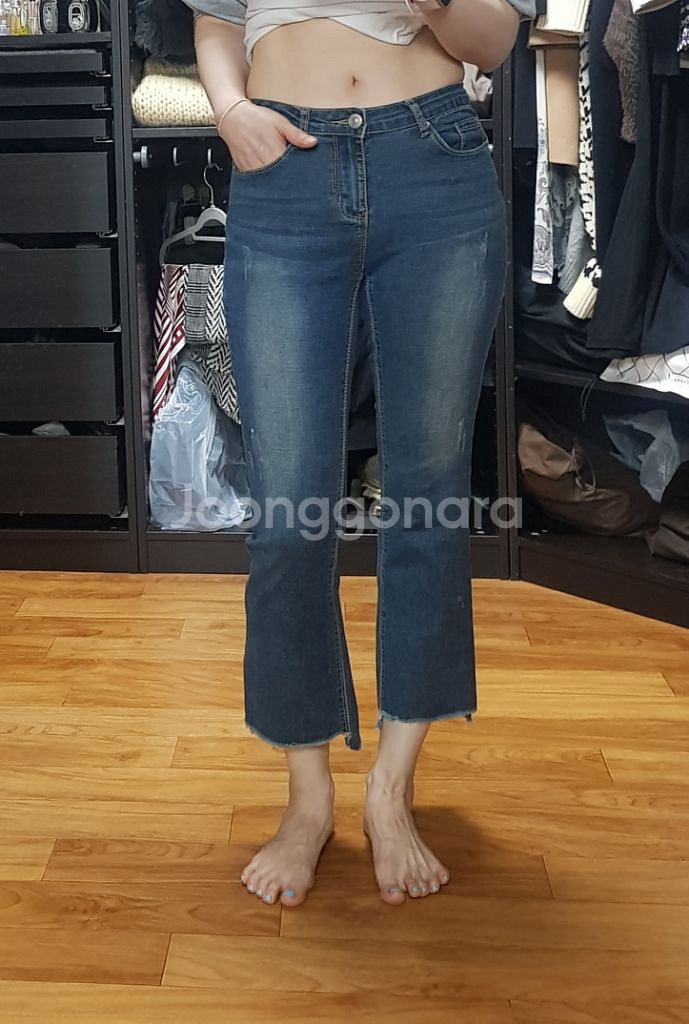 얇은 스판 청바지--0