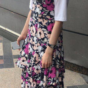새상품 슬립형의 레이어드 맥시원피스