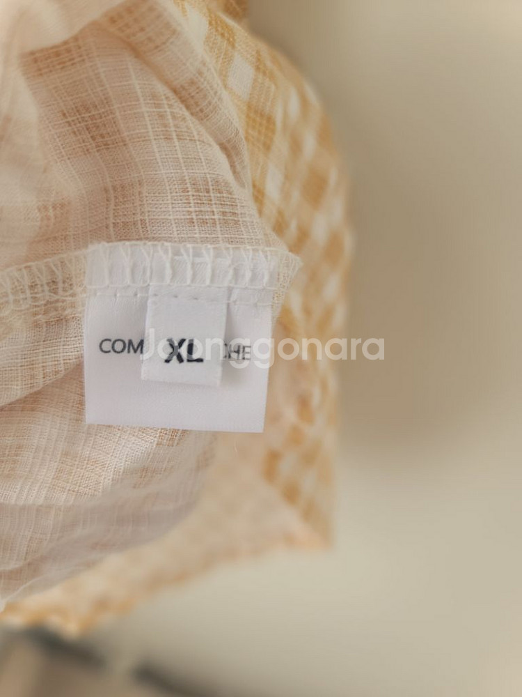 강아지옷)꼬모프랑쉬 체크 테슬 블라우스셔츠 XL/ 마랑--4