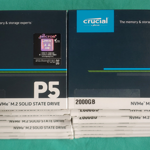 마이크론 P5 NVMe(2TB)대원CTS 새상품 미개봉