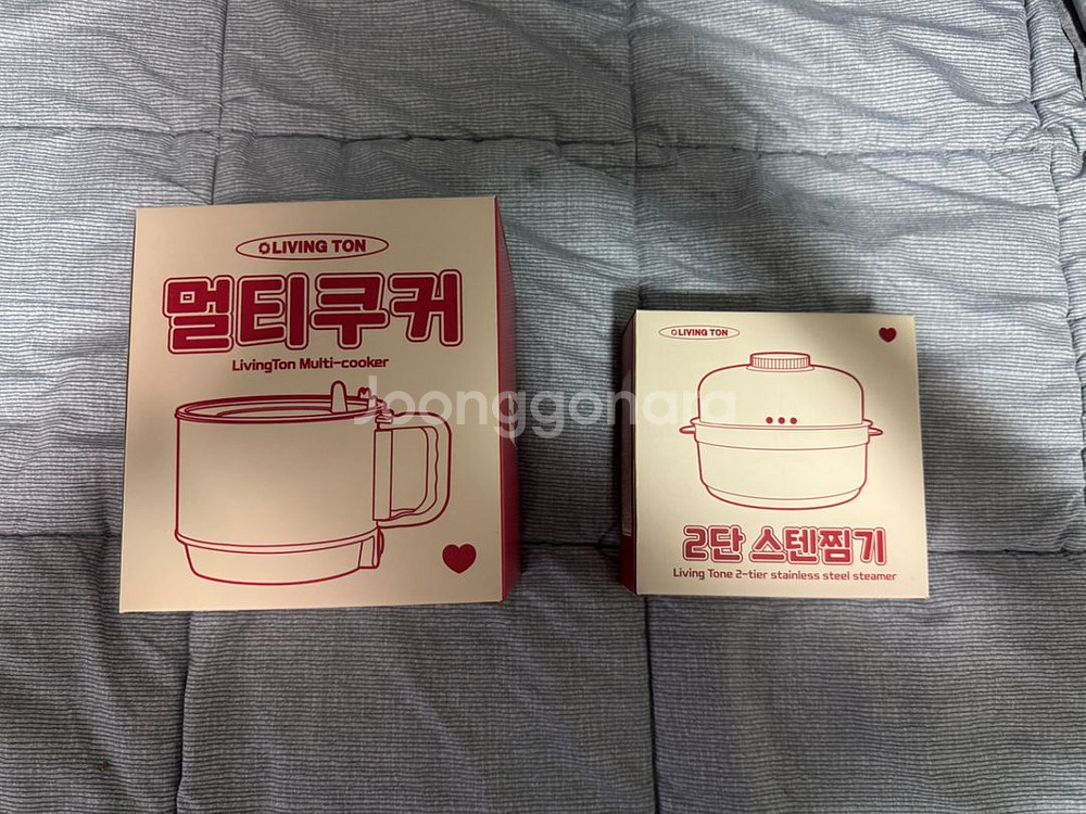 리빙톤 멀티쿠커 새상품 전기 라면기 찜기--0