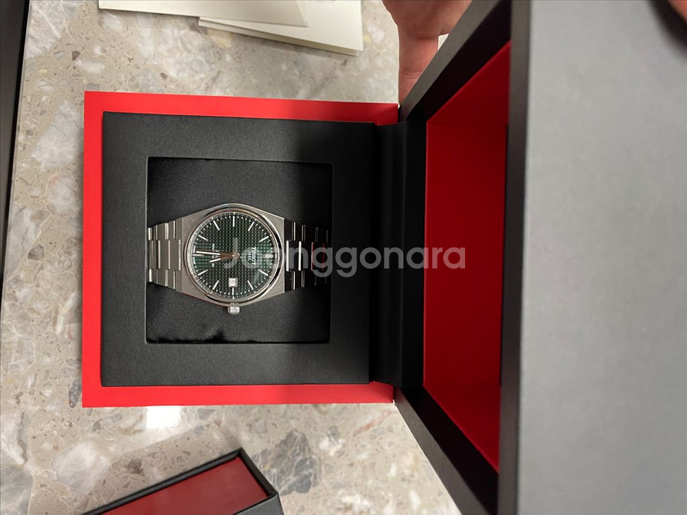 티쏘 PRX 파워매틱 80 그린(녹판) 40mm 판매--2