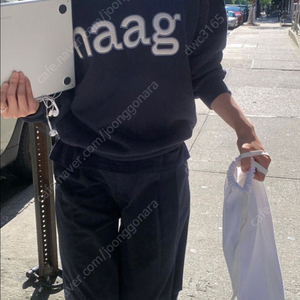 haag 헤이그 맨투맨 sweatshirt 네이비