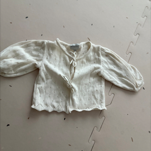 미포넷 펀칭 가디건