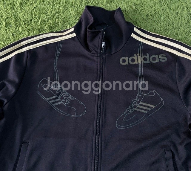 아디다스 블랙 금장 트랙탑 져지집업 105/XL--1