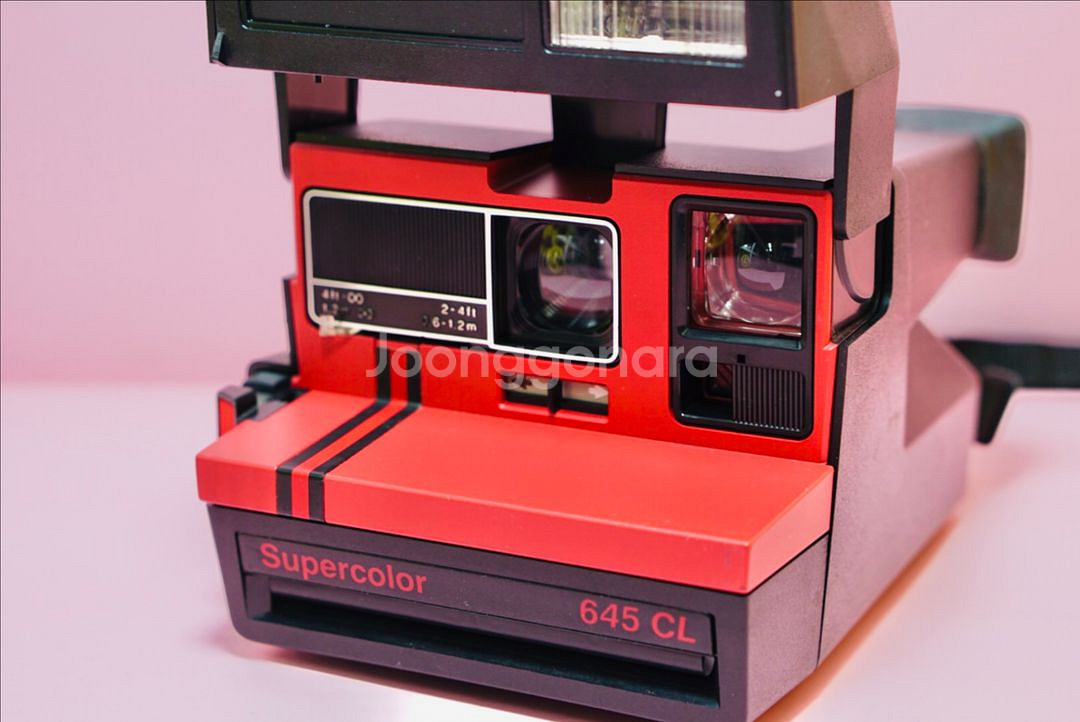 폴라로이드 즉석필름 카메라 646 cl 블랙레드 버전--1