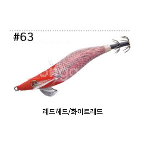 가마가츠 에보리지 2.5호 63 레드헤드/화이트레드--0