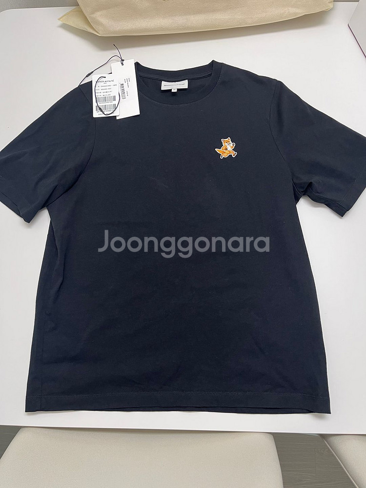 메종키츠네 폭스 반팔 블랙 XS--1