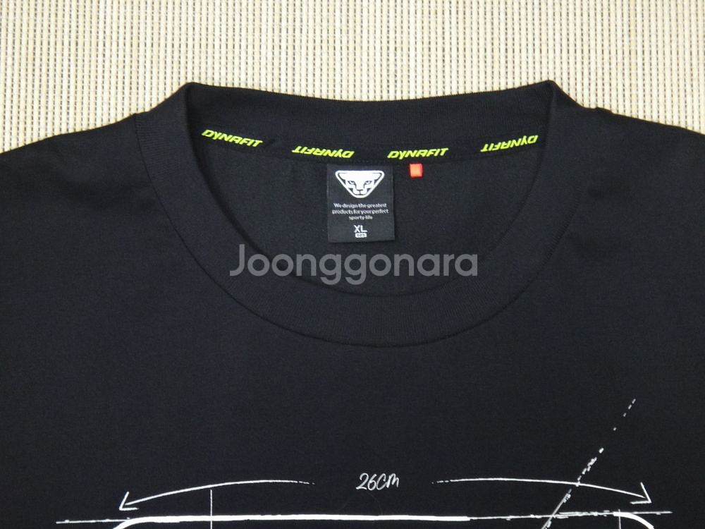 (105) 다이나핏 남성 펑션 블랙 라운드 반팔티--5