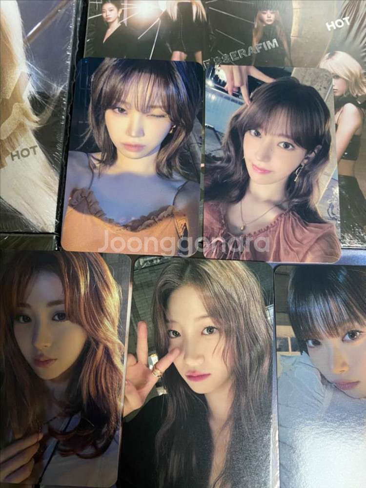 르세라핌 HOT 블루드림미디어 미공포 특전 포카--1