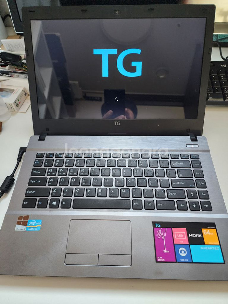 TG삼보 ts-406부품용 노트북 팝니다.--2