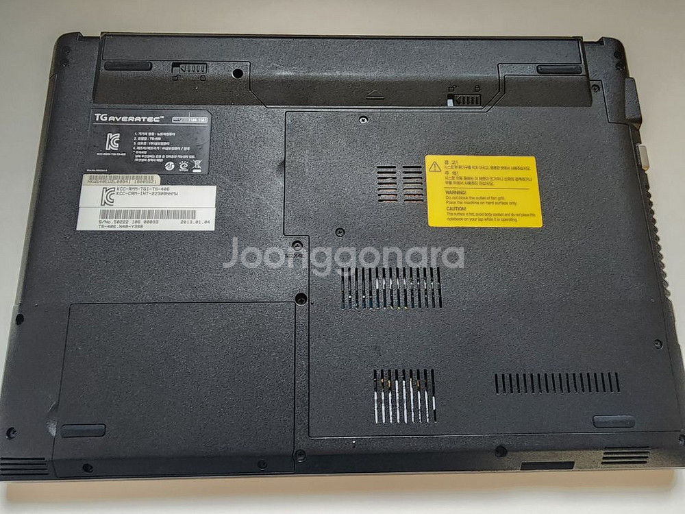 TG삼보 ts-406부품용 노트북 팝니다.--5